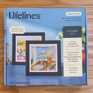 Lifelines Collage Art Kit 2 Frames NWT